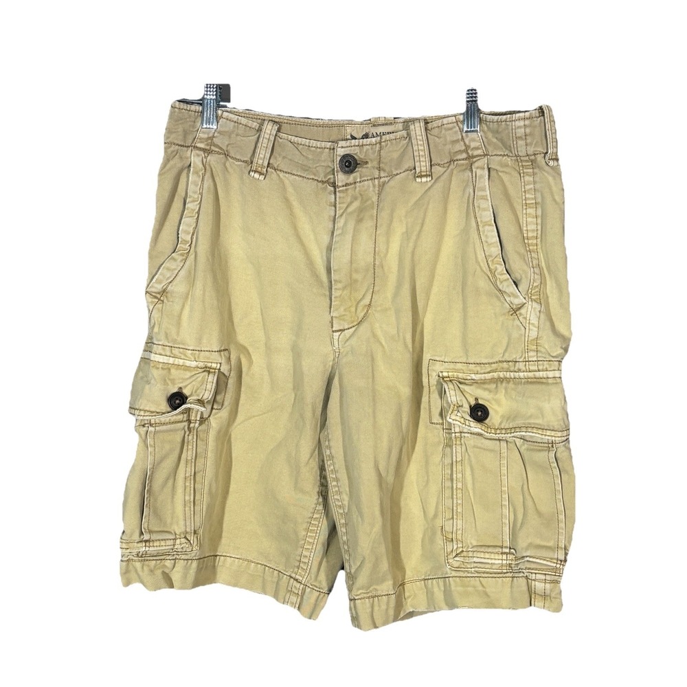 American Eagle Shorts Mens Size 33 Khaki Tan Next Level Flex Y2K Cargo